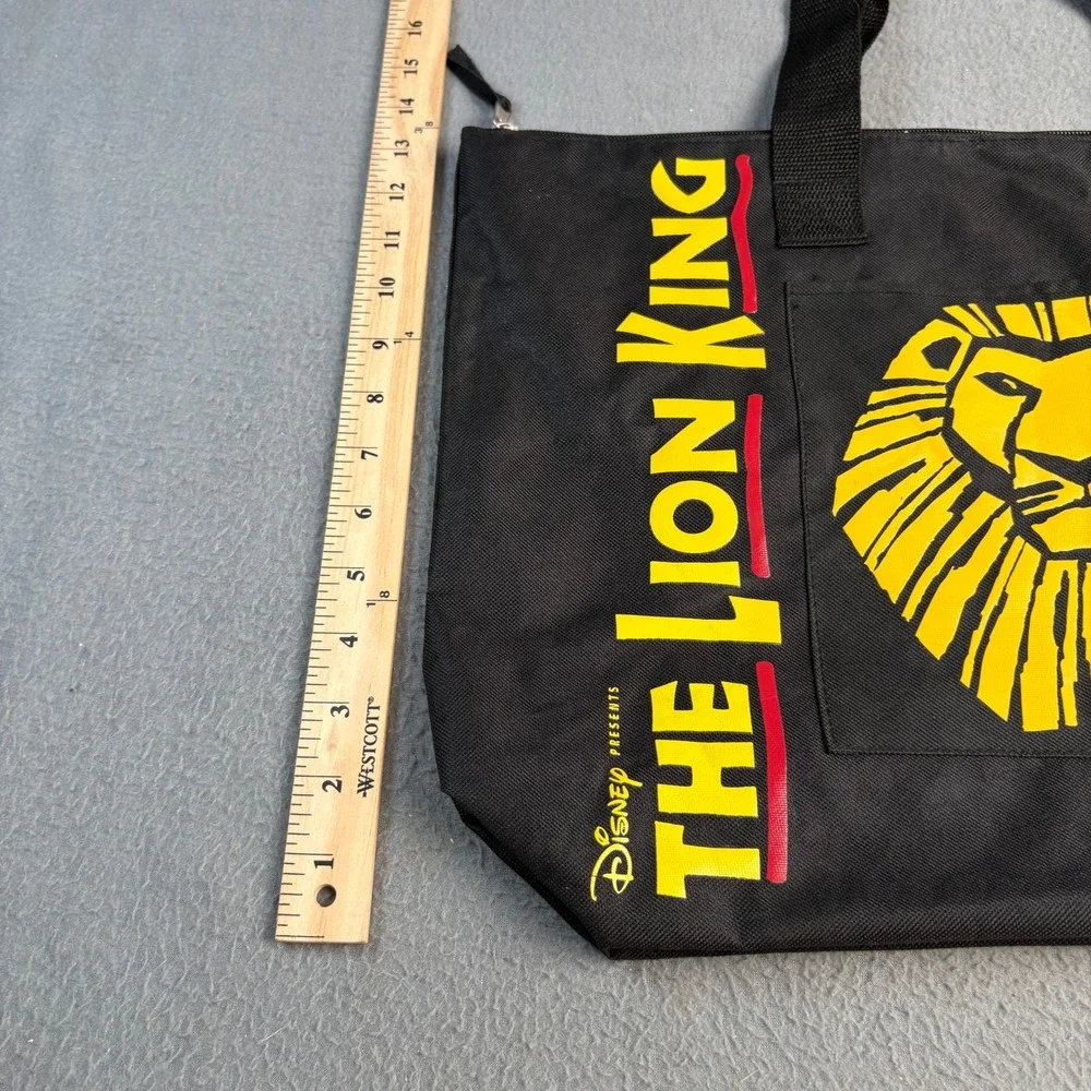 Disney The Lion King Broadway Musical VIP Zip Tote Bag Black Yellow 670 NWT